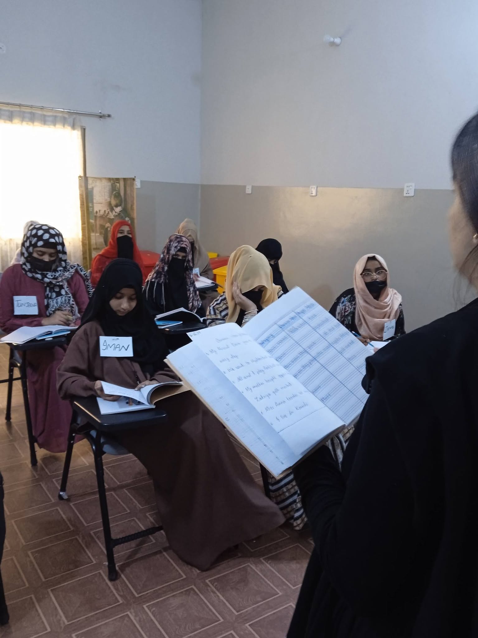 Foundation students in a classroom lesson
